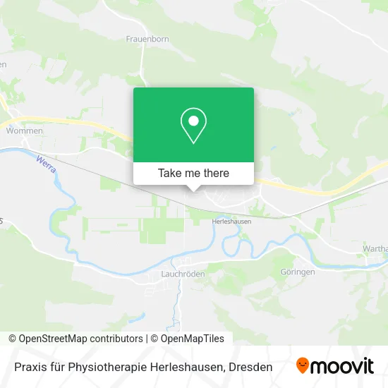 Карта Praxis für Physiotherapie Herleshausen