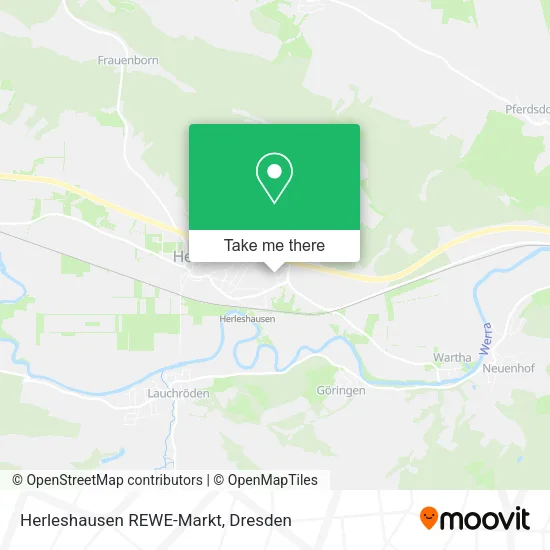 Карта Herleshausen REWE-Markt