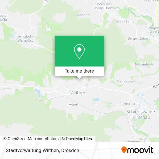 Карта Stadtverwaltung Wilthen