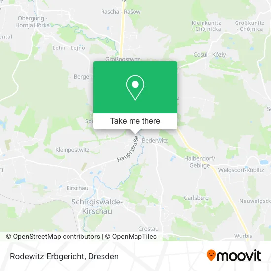 Карта Rodewitz Erbgericht