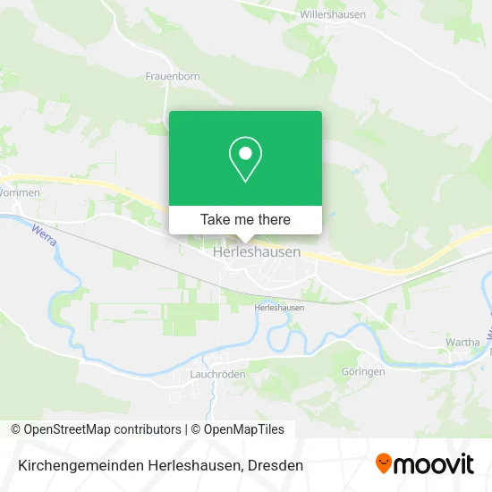 Карта Kirchengemeinden Herleshausen