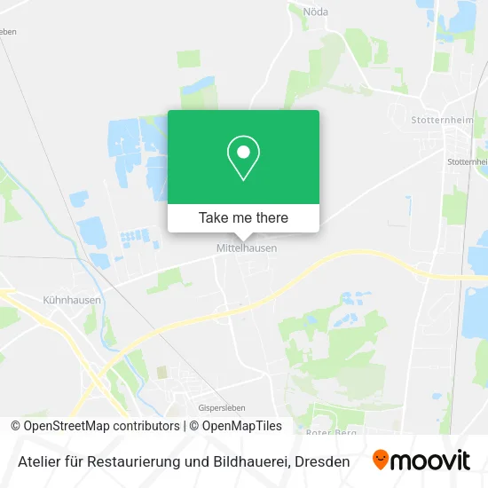 Карта Atelier für Restaurierung und Bildhauerei