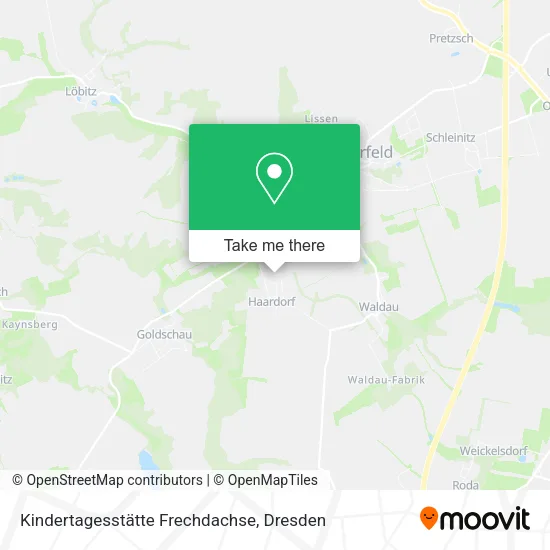 Карта Kindertagesstätte Frechdachse