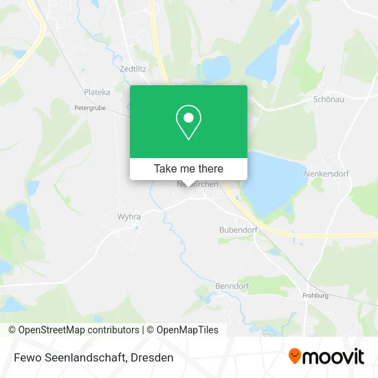 Карта Fewo Seenlandschaft