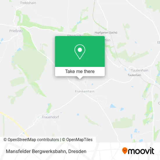 Карта Mansfelder Bergwerksbahn
