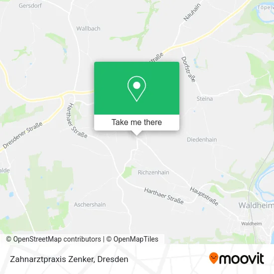 Карта Zahnarztpraxis Zenker