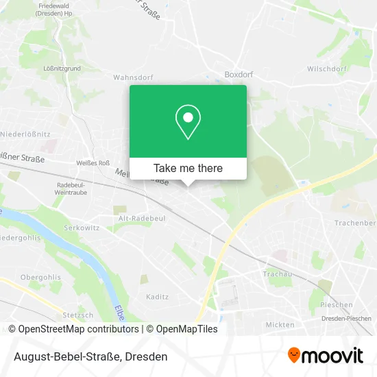 Карта August-Bebel-Straße