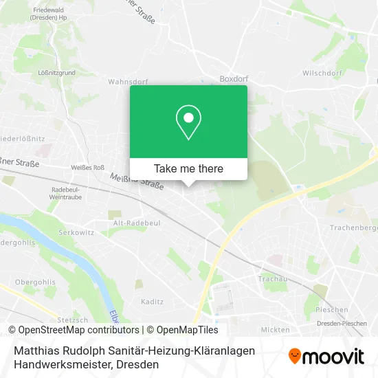 Карта Matthias Rudolph Sanitär-Heizung-Kläranlagen Handwerksmeister