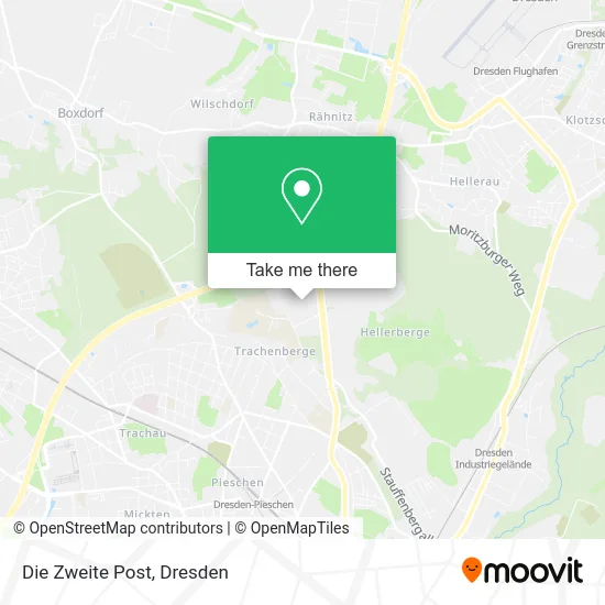 Карта Die Zweite Post