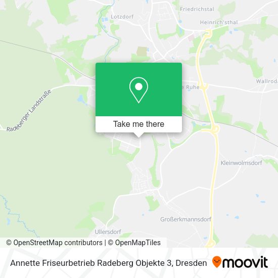 Карта Annette Friseurbetrieb Radeberg Objekte 3