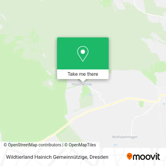 Карта Wildtierland Hainich Gemeinnützige