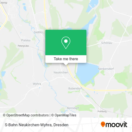 Карта S-Bahn Neukirchen-Wyhra
