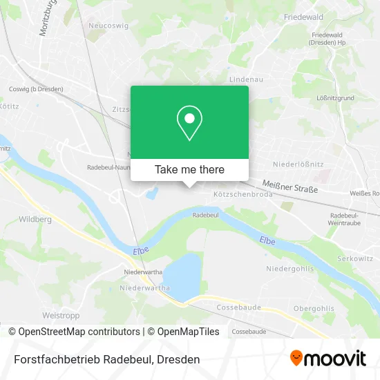 Карта Forstfachbetrieb Radebeul
