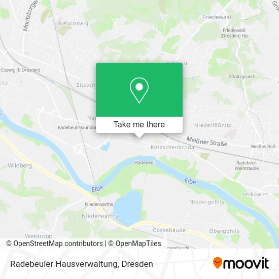 Карта Radebeuler Hausverwaltung