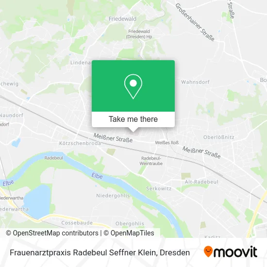 Карта Frauenarztpraxis Radebeul Seffner Klein
