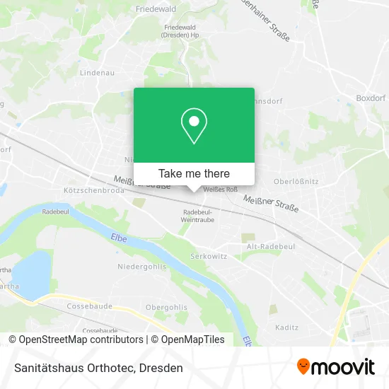 Карта Sanitätshaus Orthotec