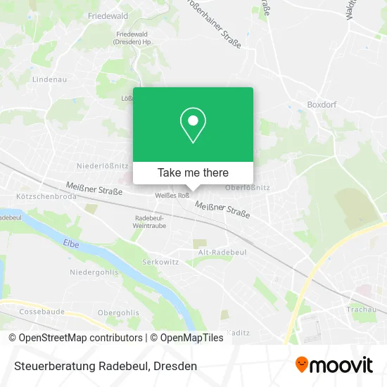 Карта Steuerberatung Radebeul