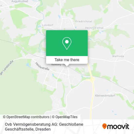 Ovb Vermögensberatung AG: Geschloßene Geschäftsstelle map