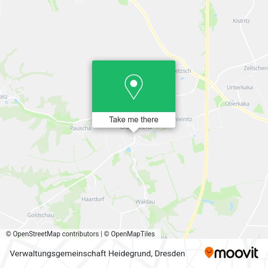 Карта Verwaltungsgemeinschaft Heidegrund