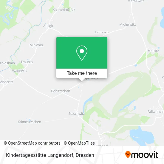 Карта Kindertagesstätte Langendorf