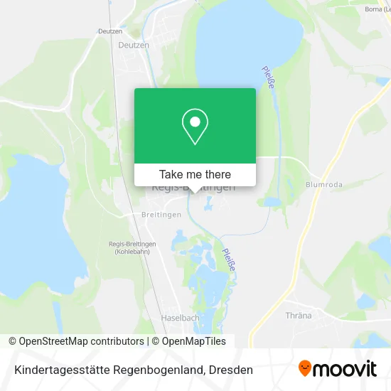 Карта Kindertagesstätte Regenbogenland