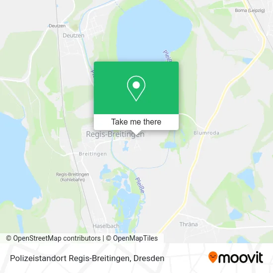 Карта Polizeistandort Regis-Breitingen