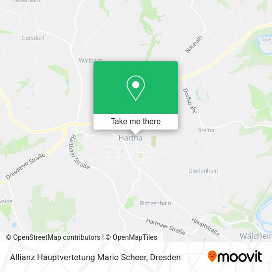 Карта Allianz Hauptvertetung Mario Scheer
