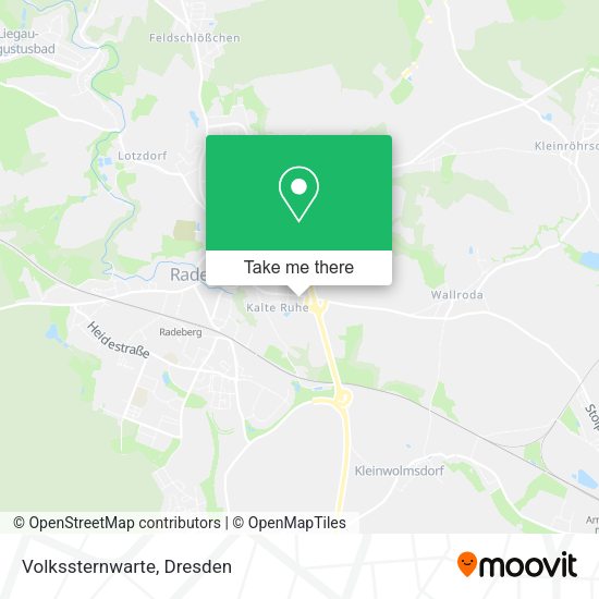 Карта Volkssternwarte