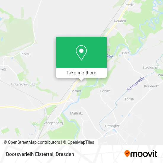 Карта Bootsverleih Elstertal