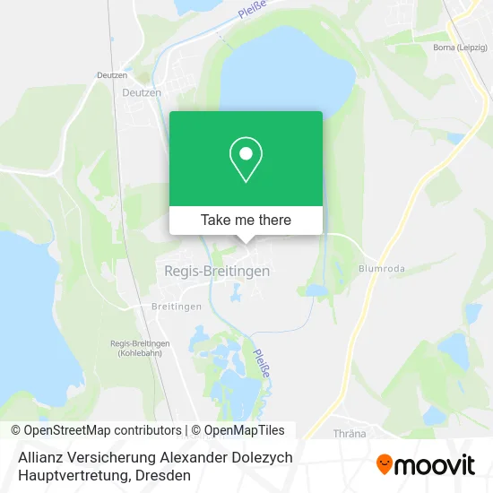 Карта Allianz Versicherung Alexander Dolezych Hauptvertretung