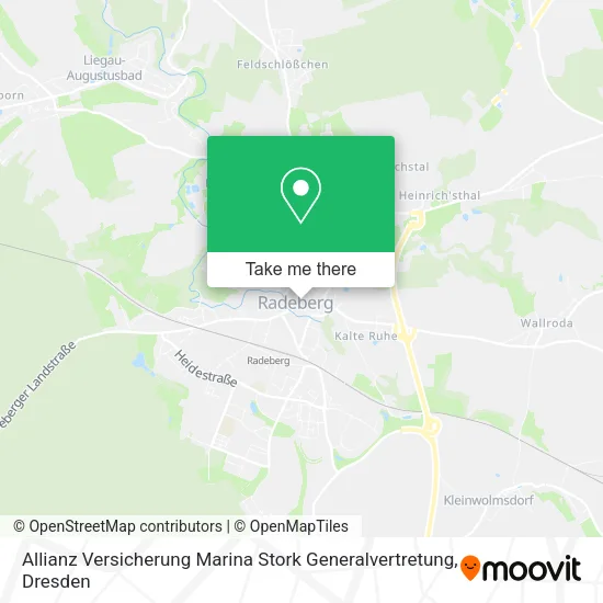 Карта Allianz Versicherung Marina Stork Generalvertretung