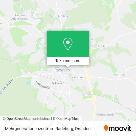 Карта Mehrgenerationenzentrum Radeberg