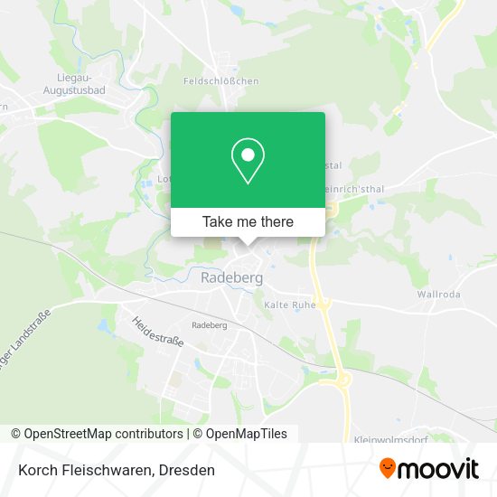 Карта Korch Fleischwaren