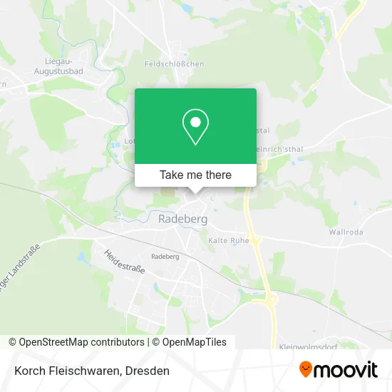 Карта Korch Fleischwaren