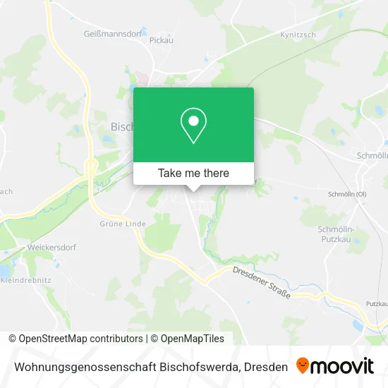 Карта Wohnungsgenossenschaft Bischofswerda