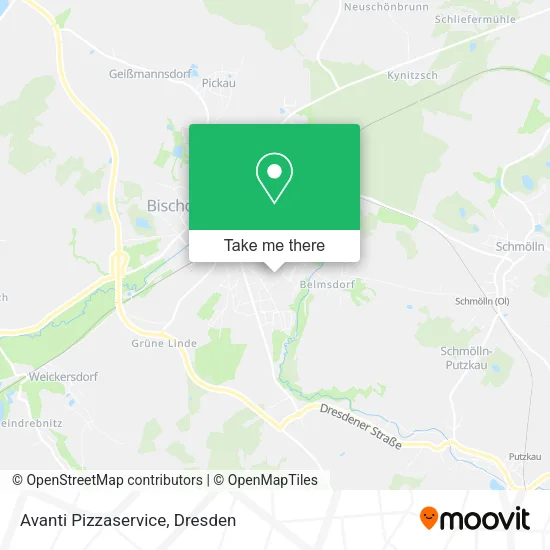 Карта Avanti Pizzaservice