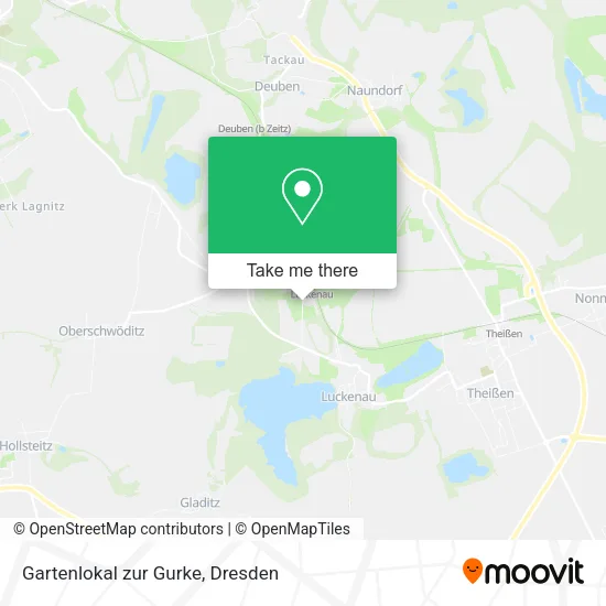 Карта Gartenlokal zur Gurke