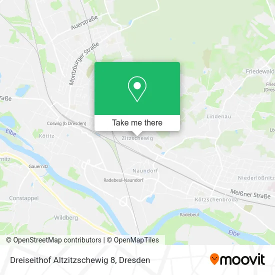 Карта Dreiseithof Altzitzschewig 8