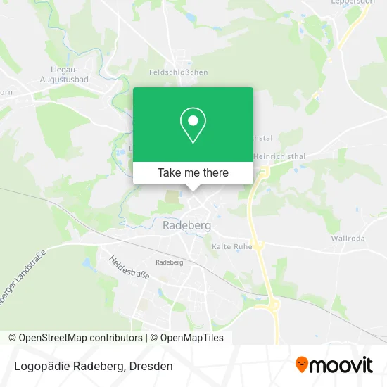 Карта Logopädie Radeberg
