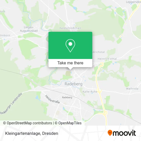 Карта Kleingartenanlage