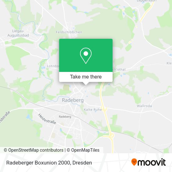 Карта Radeberger Boxunion 2000