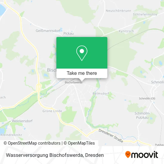 Карта Wasserversorgung Bischofswerda