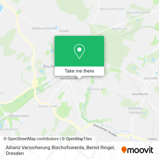 Карта Allianz Versicherung Bischofswerda, Bernd Ringel