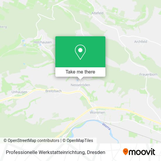Карта Professionelle Werkstatteinrichtung