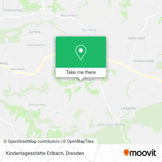 Карта Kindertagesstätte Erlbach