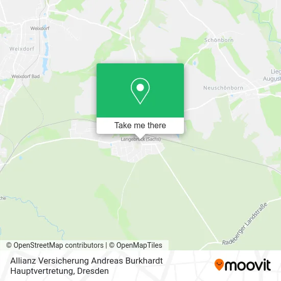 Карта Allianz Versicherung Andreas Burkhardt Hauptvertretung