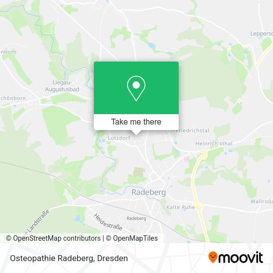 Карта Osteopathie Radeberg