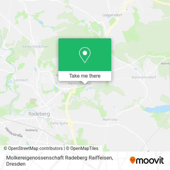 Карта Molkereigenossenschaft Radeberg Raiffeisen