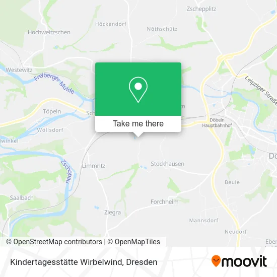 Карта Kindertagesstätte Wirbelwind