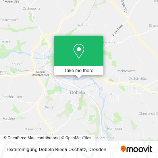 Карта Textilreinigung Döbeln Riesa Oschatz